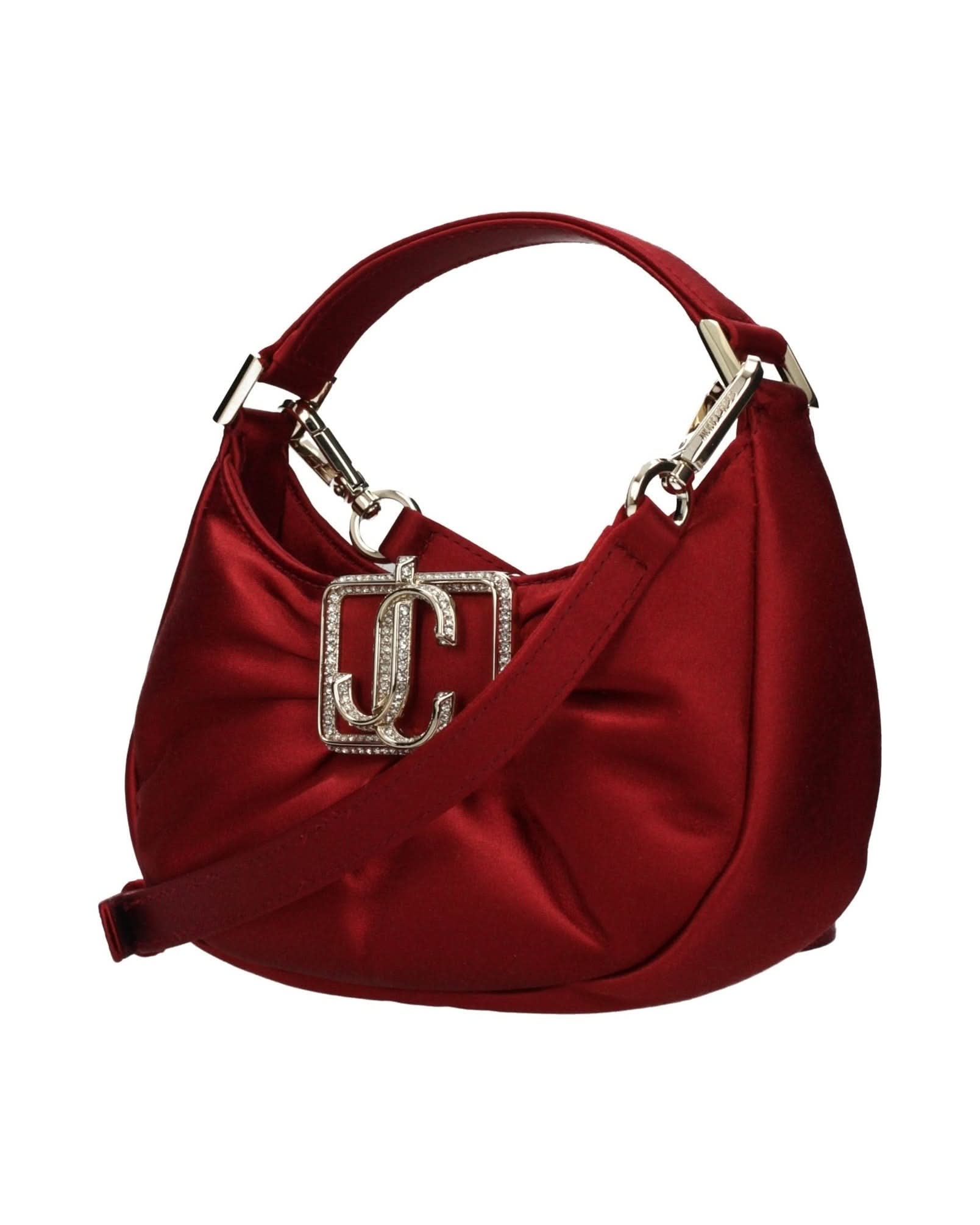 Jimmy Choo Red Satin Handbag 