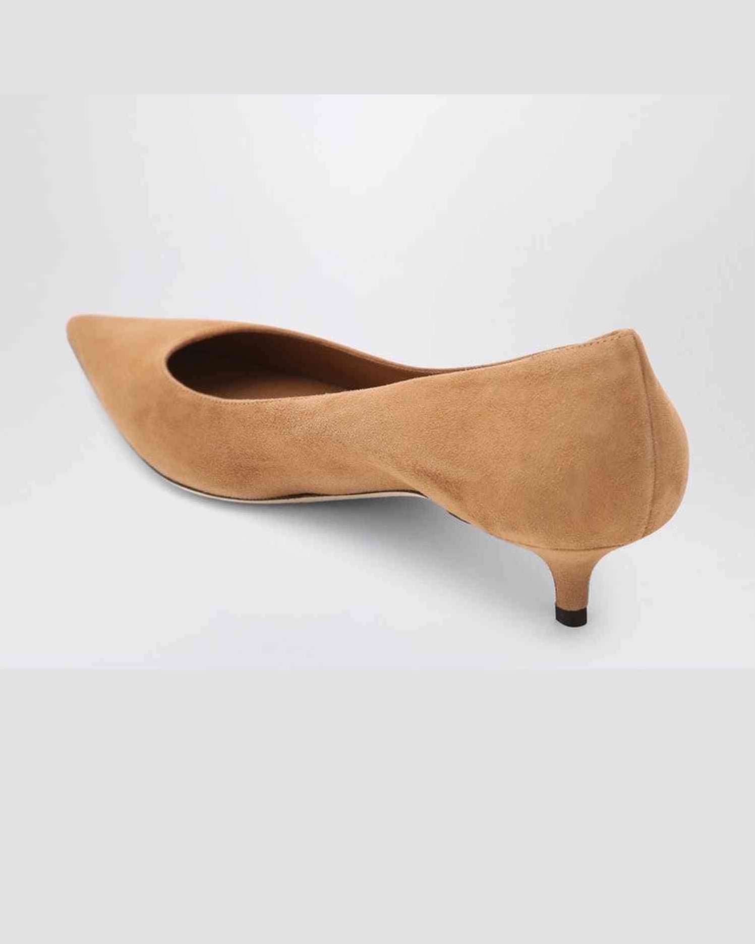 Jimmy Choo Suede Décolleté Amelia in Color Toffee Glam Steals