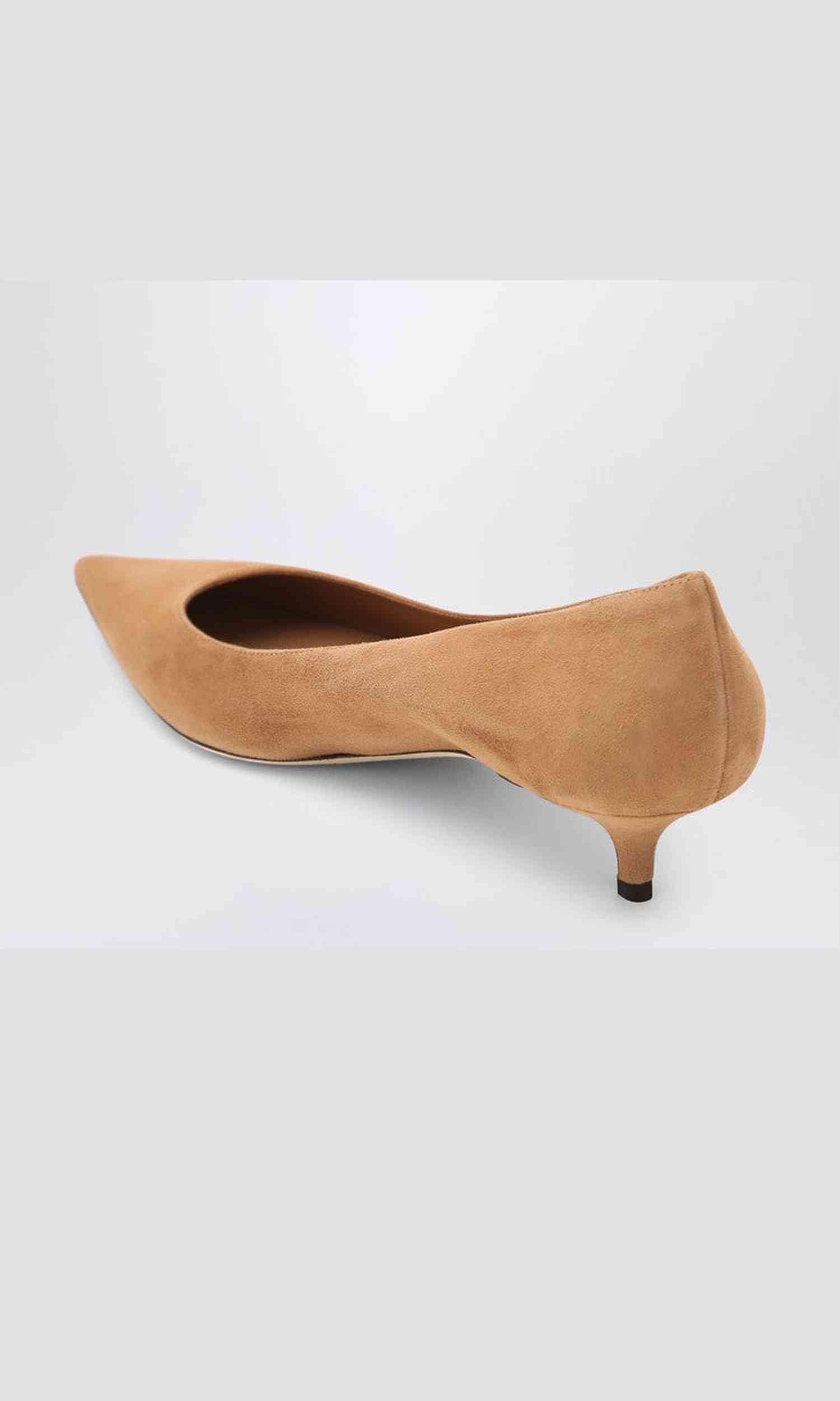 Jimmy Choo Suede Décolleté Amelia in Color Toffee Glam Steals