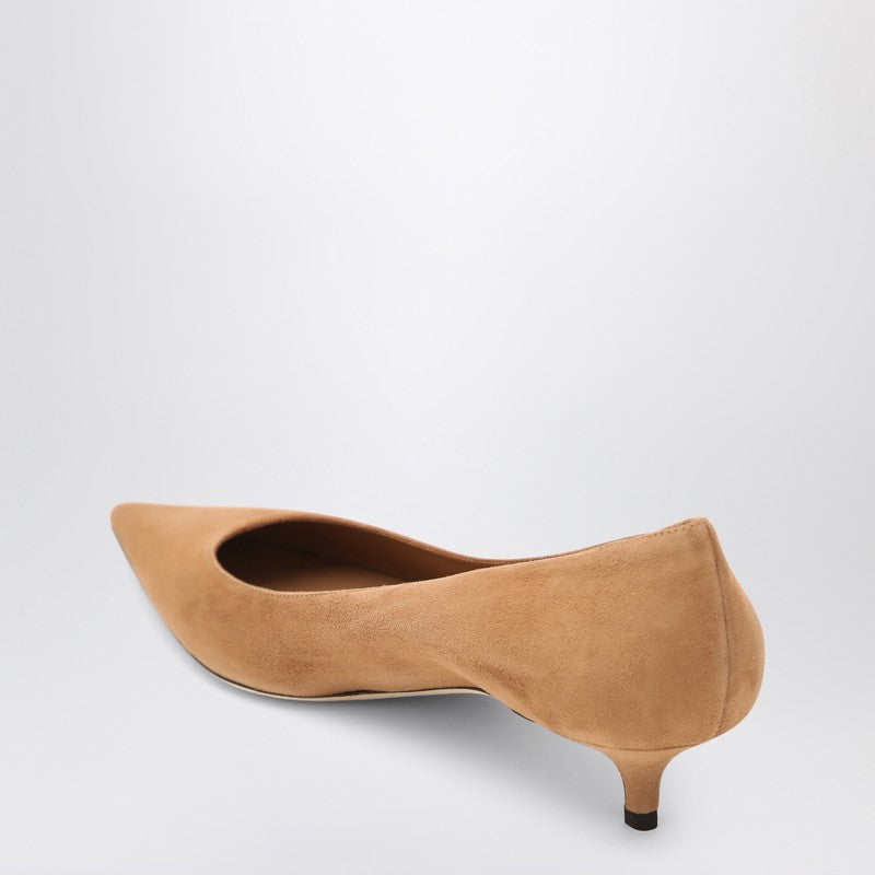 Jimmy Choo Suede Décolleté Amelia in Color Toffee Glam Steals