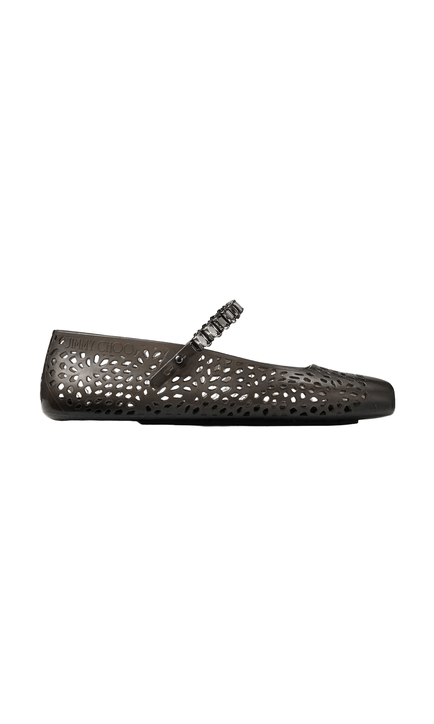 Jimmy Choo The Jelly Ballerina Flats with Crystal Embellishment Glam Steals