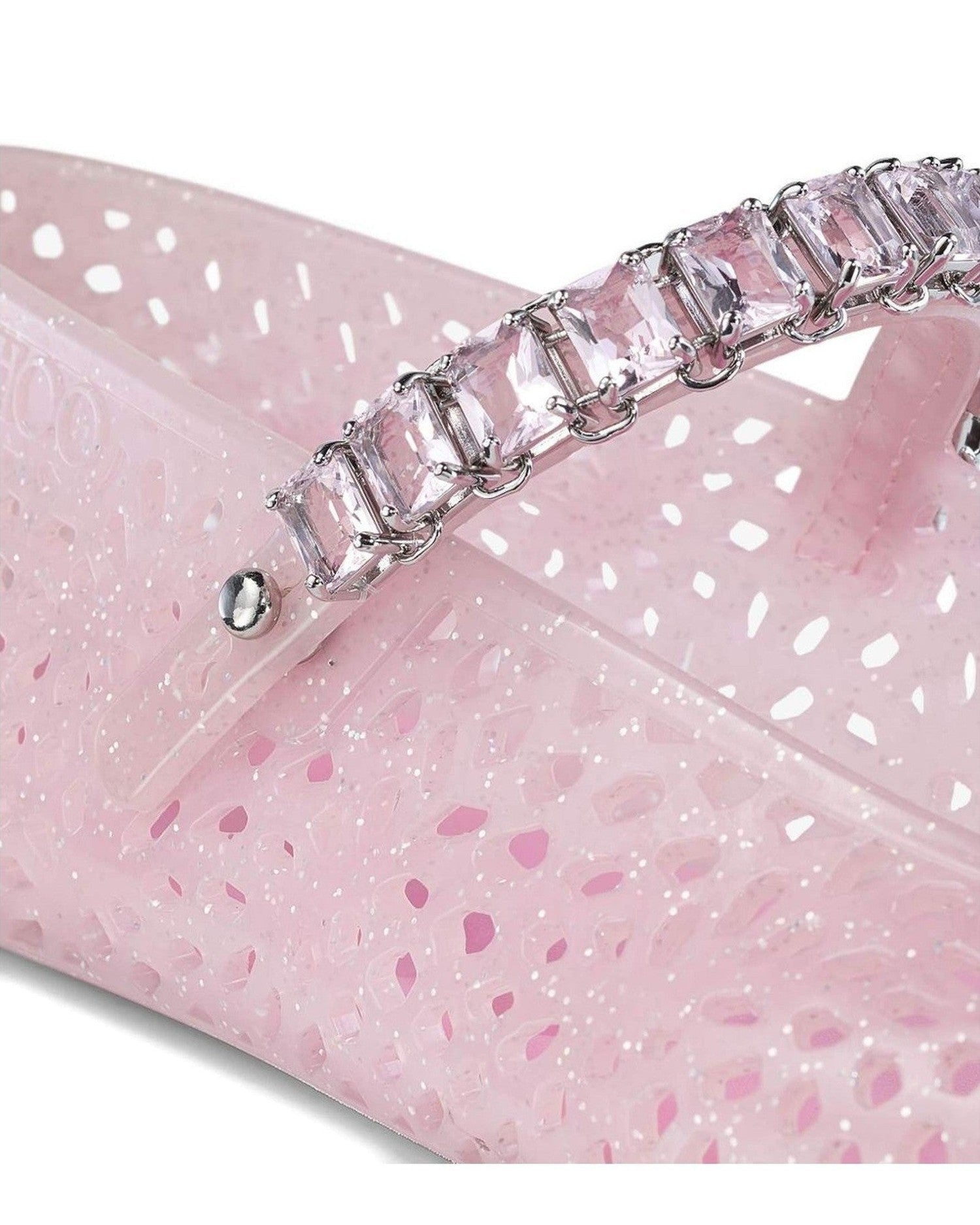 Jimmy Choo The Jelly Ballerina Flats with Crystal Embellishment Glam Steals