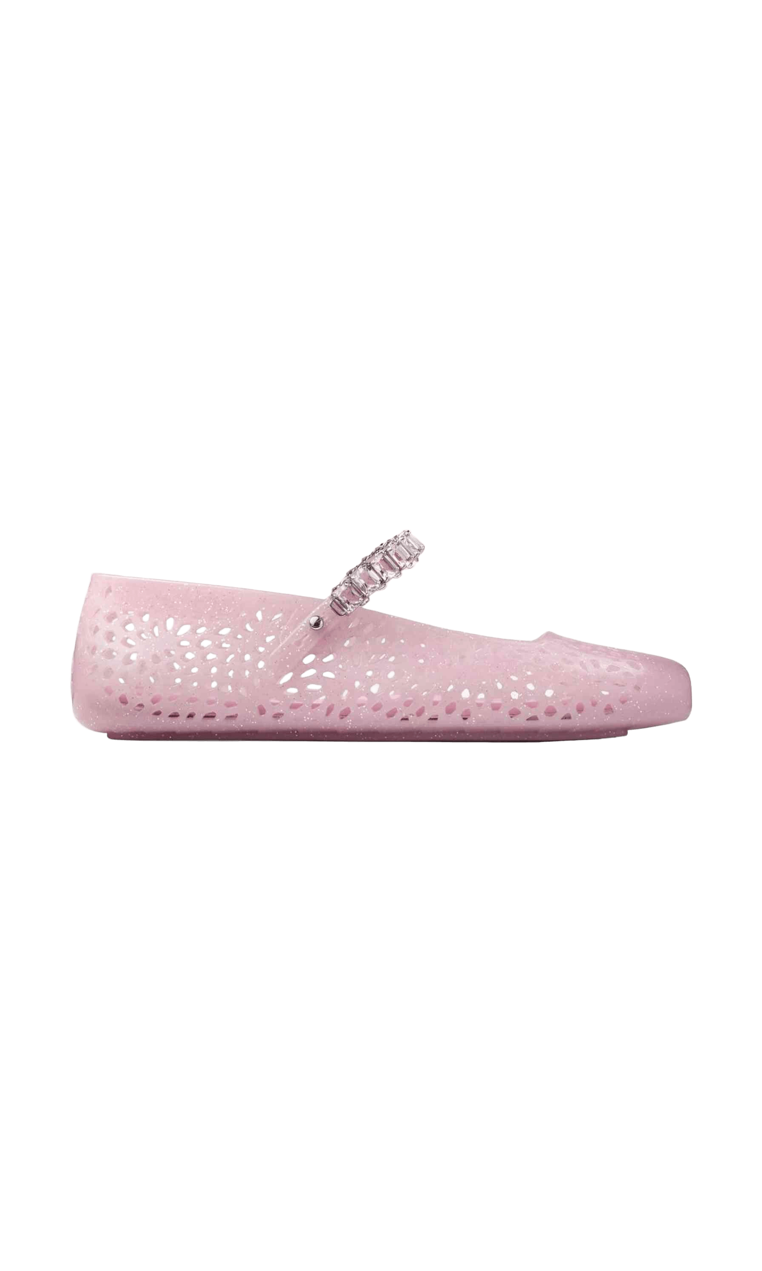 Jimmy Choo The Jelly Ballerina Flats with Crystal Embellishment Glam Steals