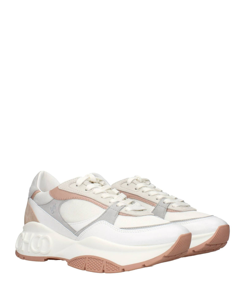 Jimmy Choo White Fabric Sneakers Glam Steals
