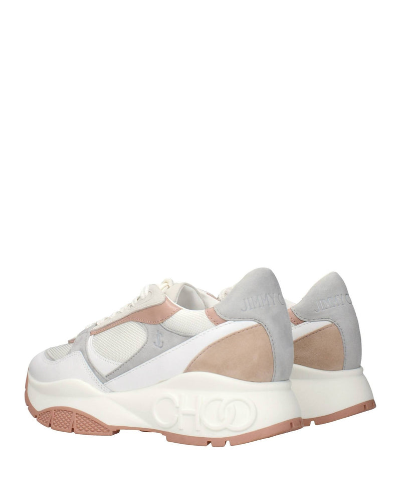 Jimmy Choo White Fabric Sneakers Glam Steals