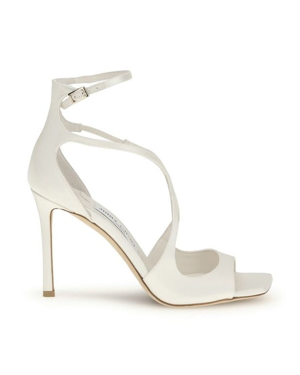 Jimmy Choo White Lamb Ovis Aries Stiletto Heel Sandals Glam Steals