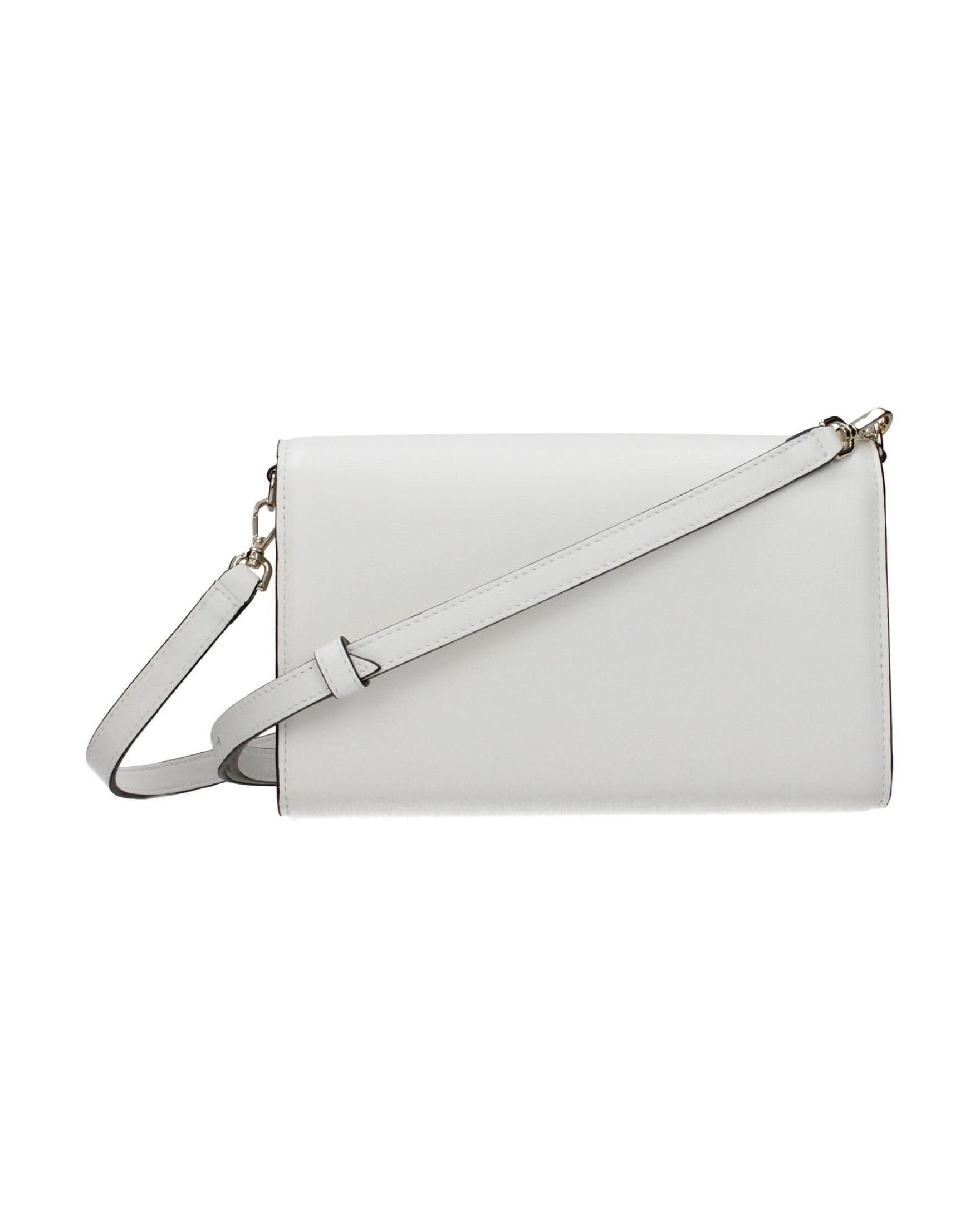 Jimmy Choo White Leather Clutch Bag 