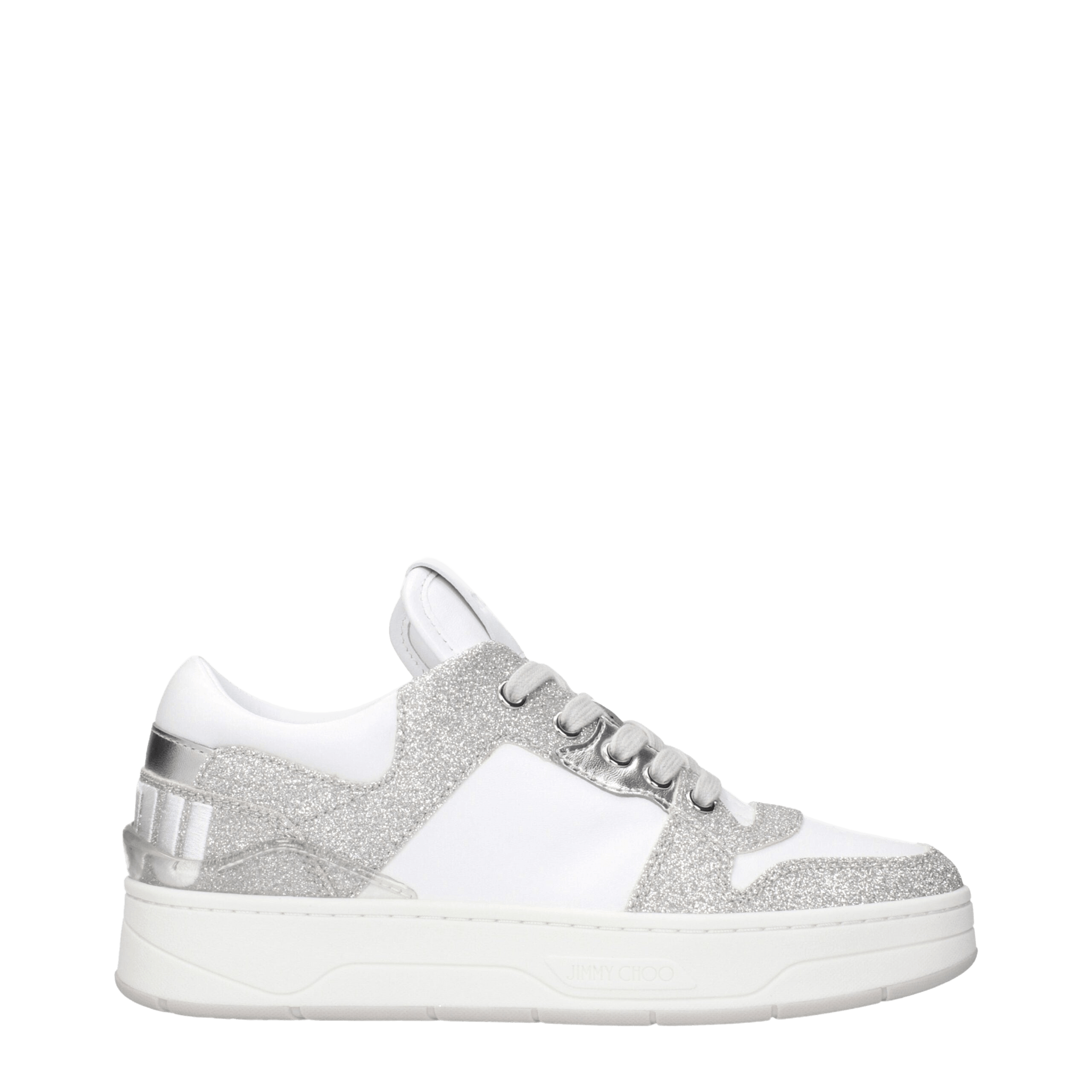 Jimmy Choo White Leather Low Top