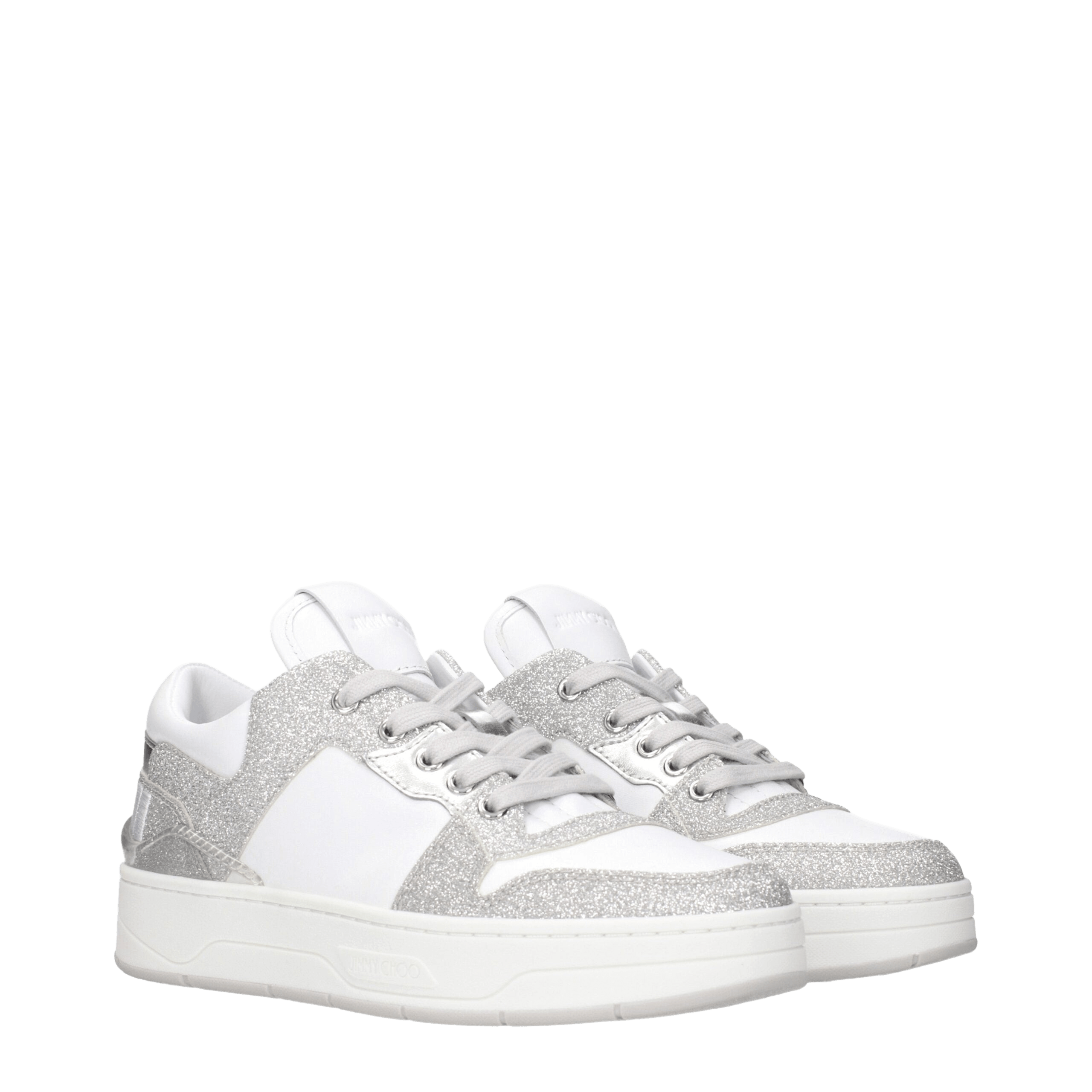 Jimmy Choo White Leather Low Top