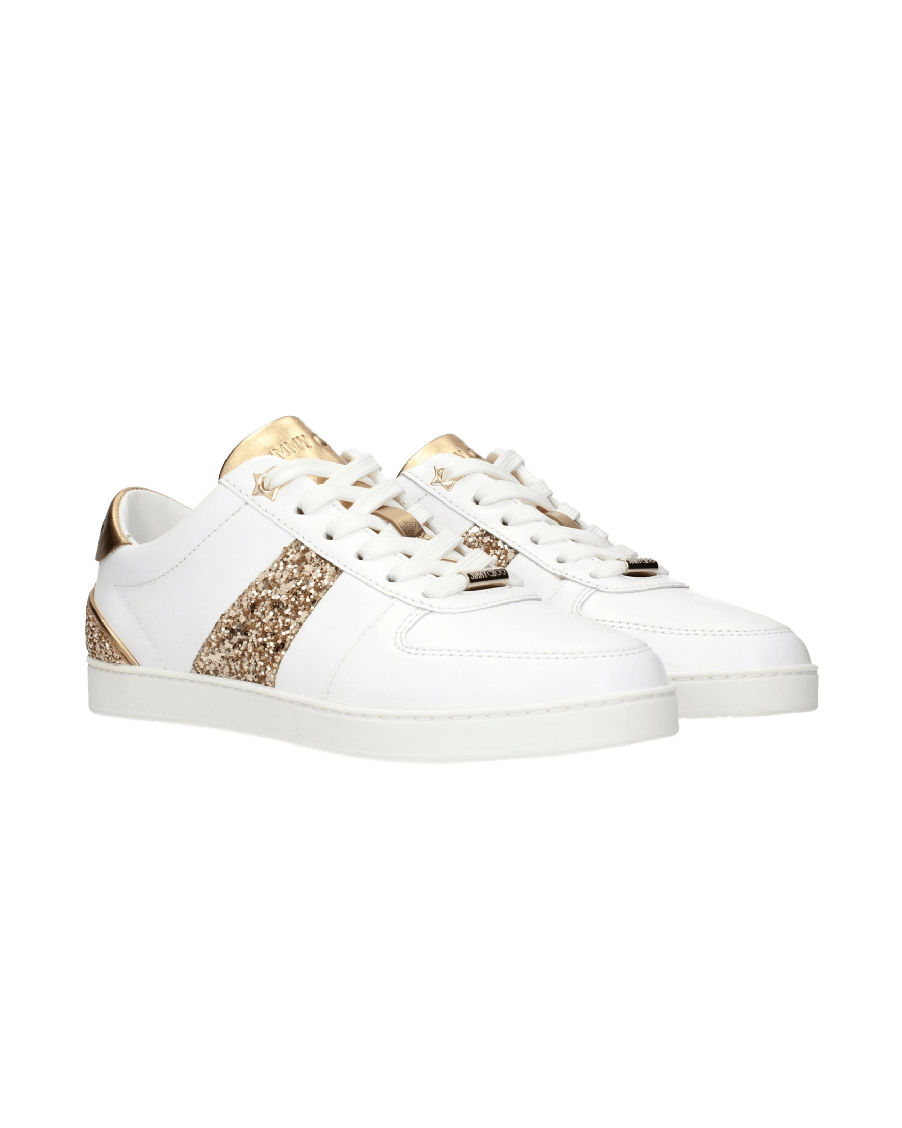 Jimmy Choo White Leather Low Top