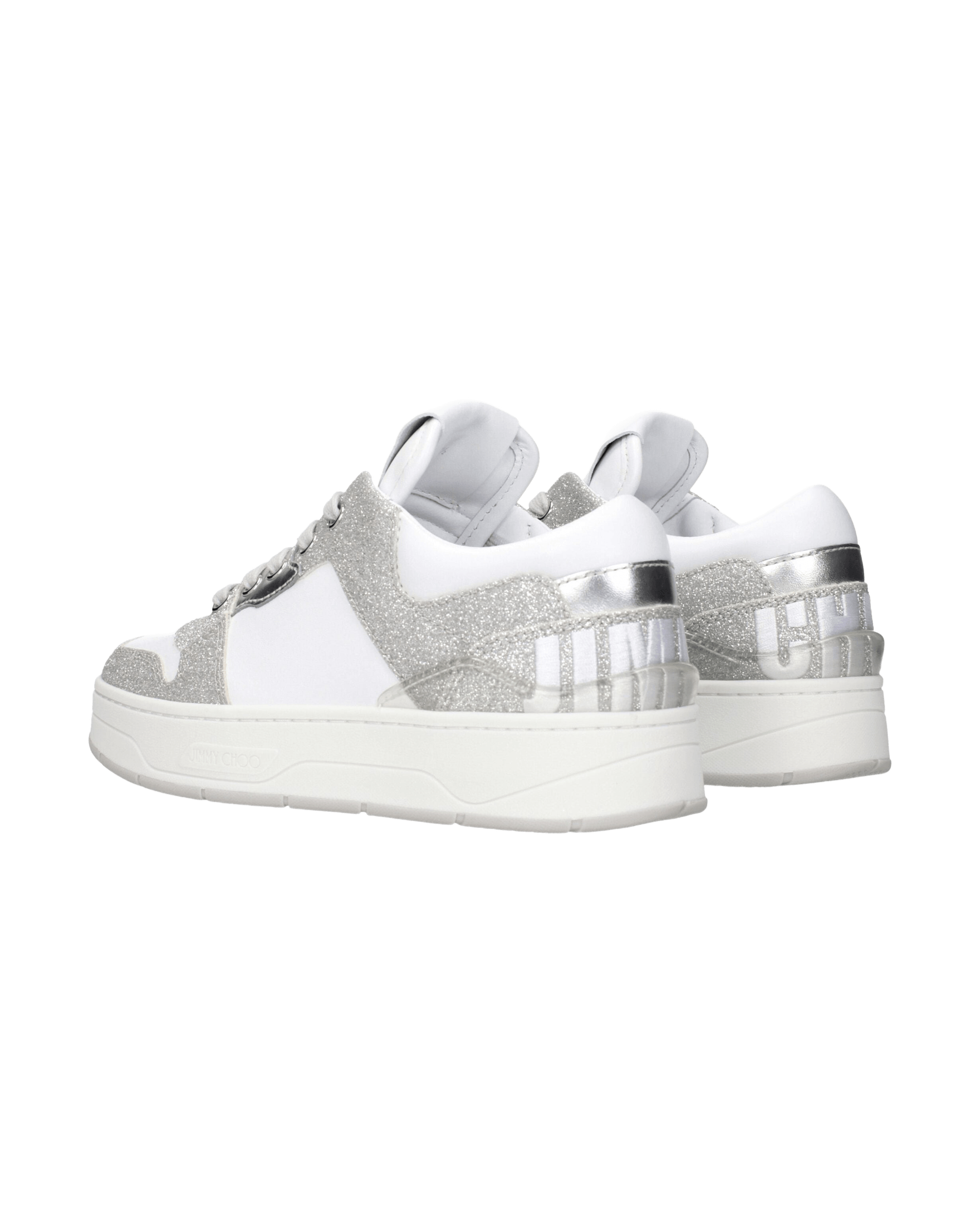 Jimmy Choo White Leather Low Top