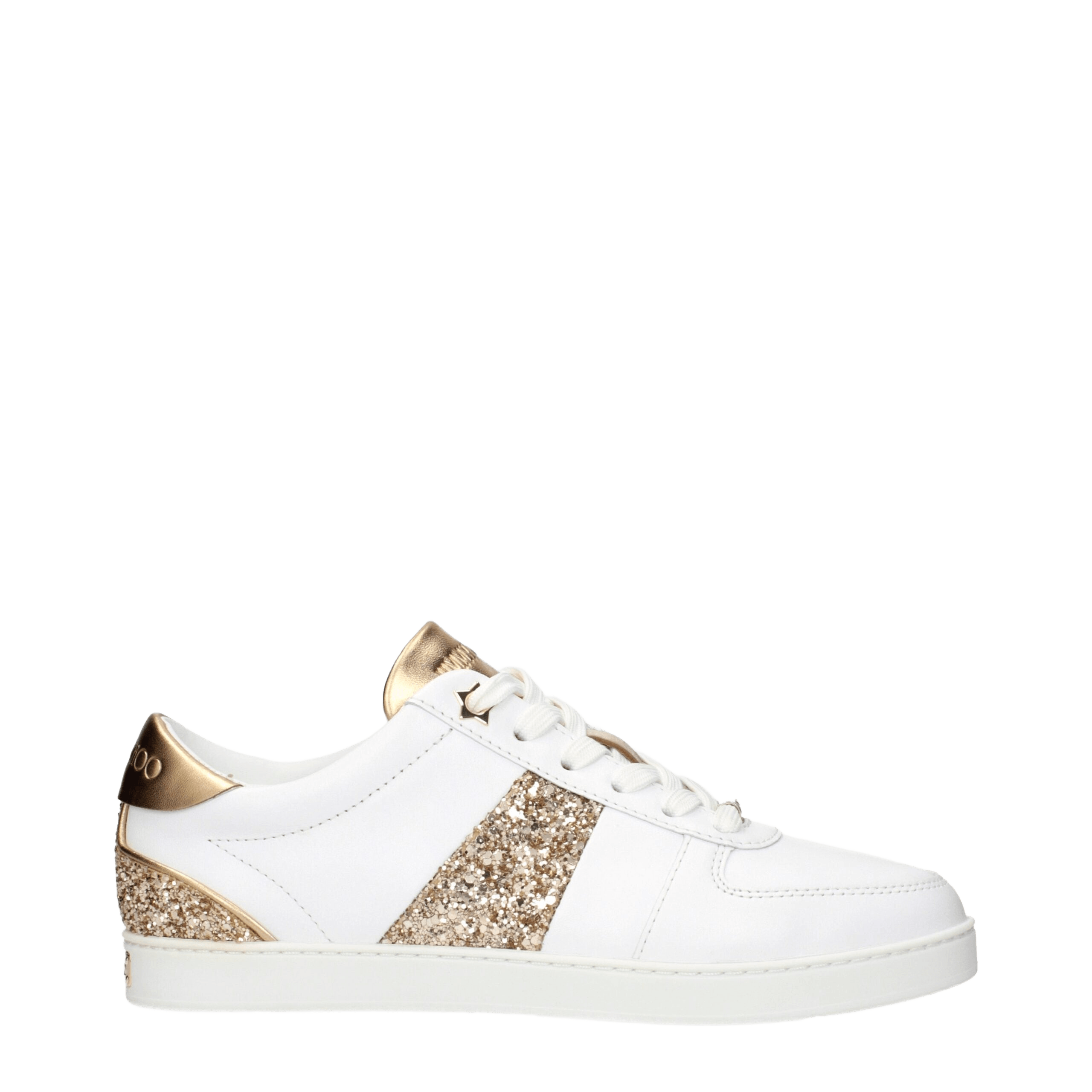 Jimmy Choo White Leather Low Top