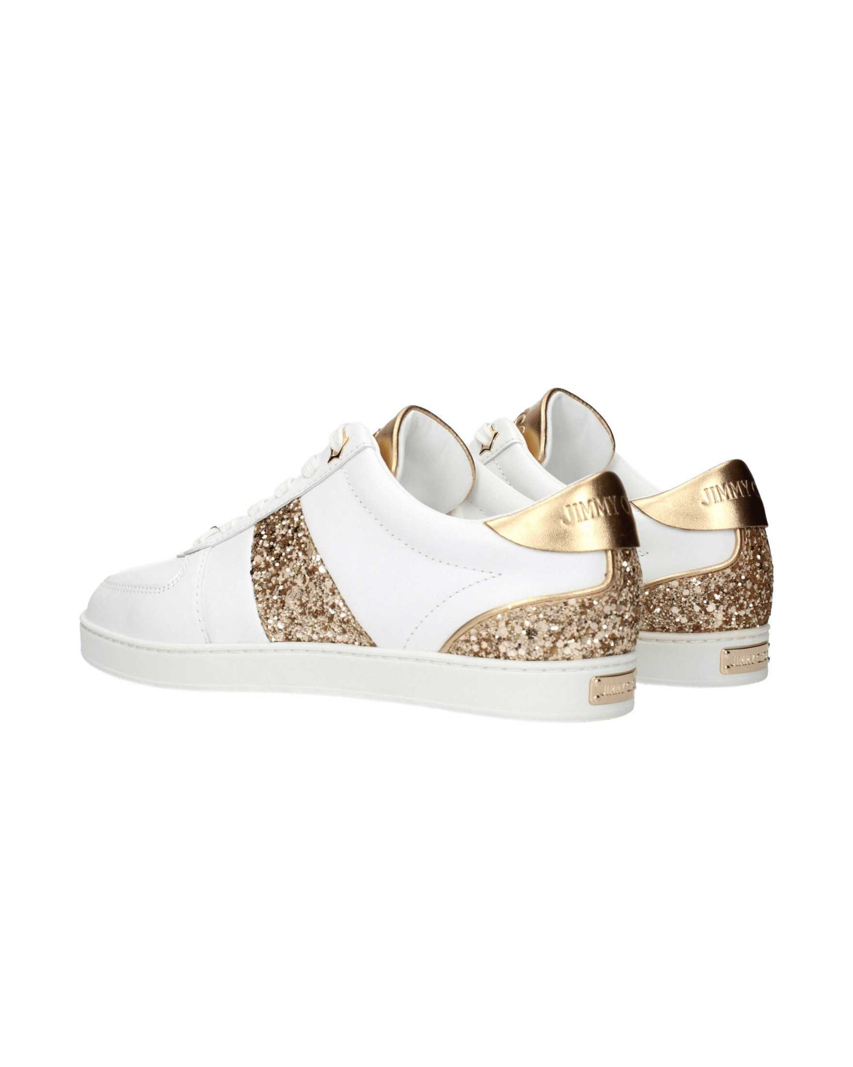 Jimmy Choo White Leather Low Top
