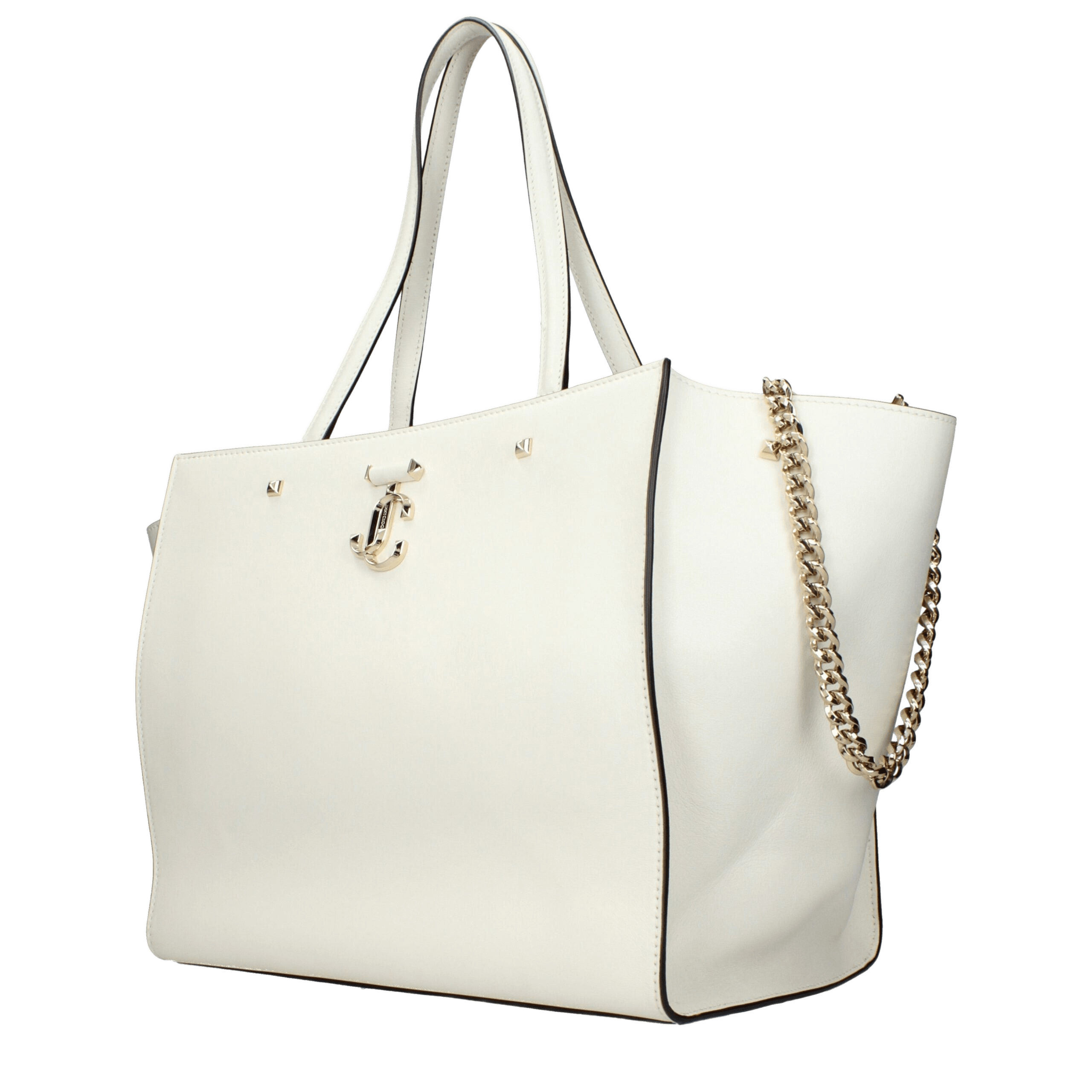 Jimmy Choo White Leather Shoulder Bags Glam Steals