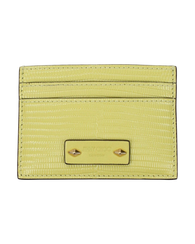 Jimmy Choo Yellow Leather Cardholder 