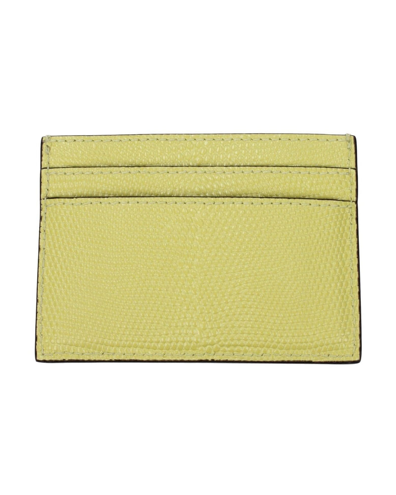Jimmy Choo Yellow Leather Cardholder 