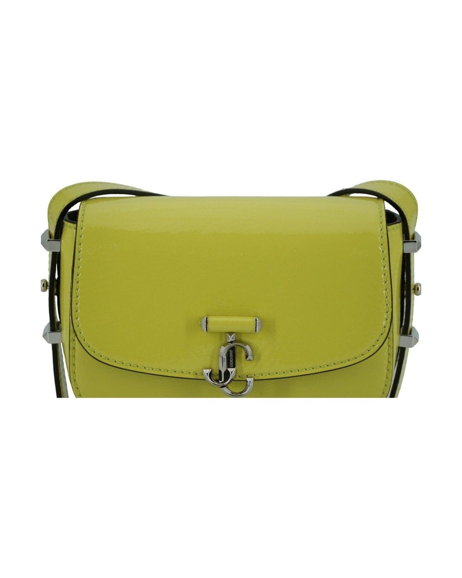 Jimmy Choo Lime Leather Small Shoulder Yellow Bag Glam Steals