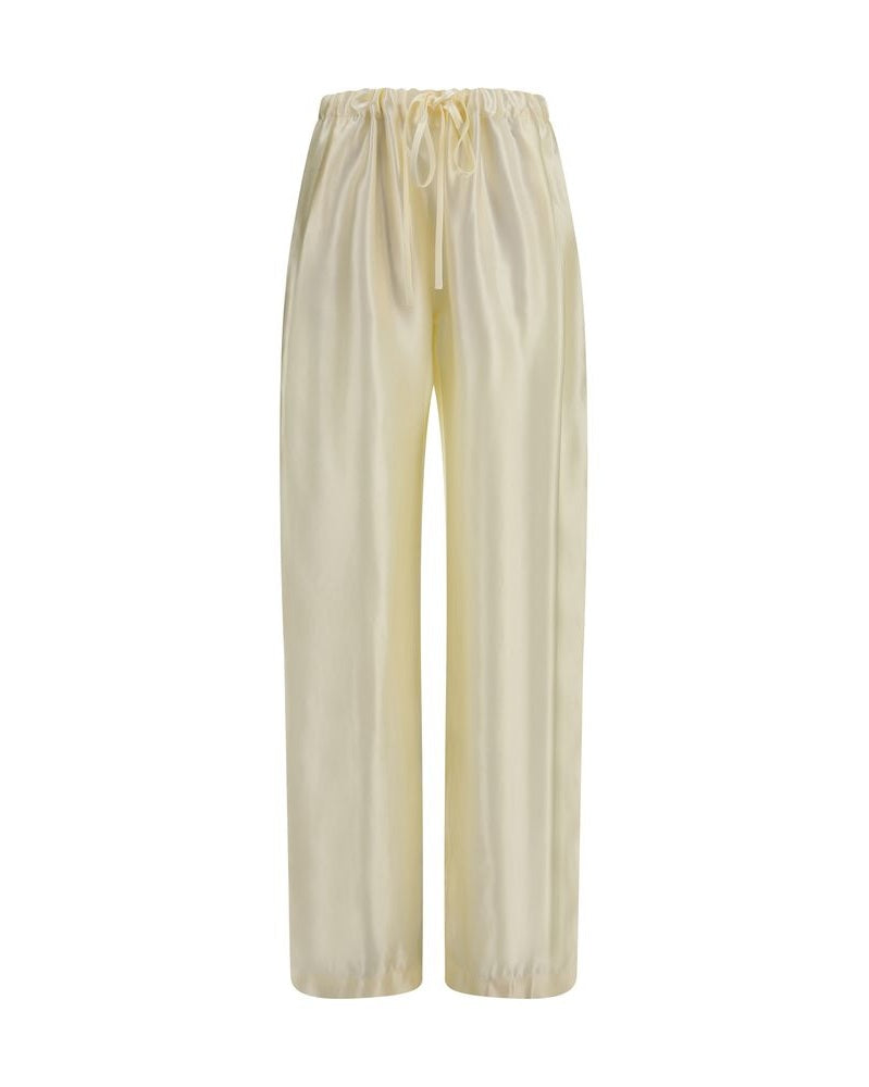 Khaite Beige Viscose Casual Pant