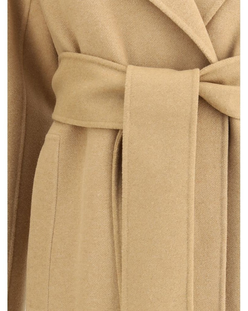 Khaite Beige Wool Coat Glam Steals
