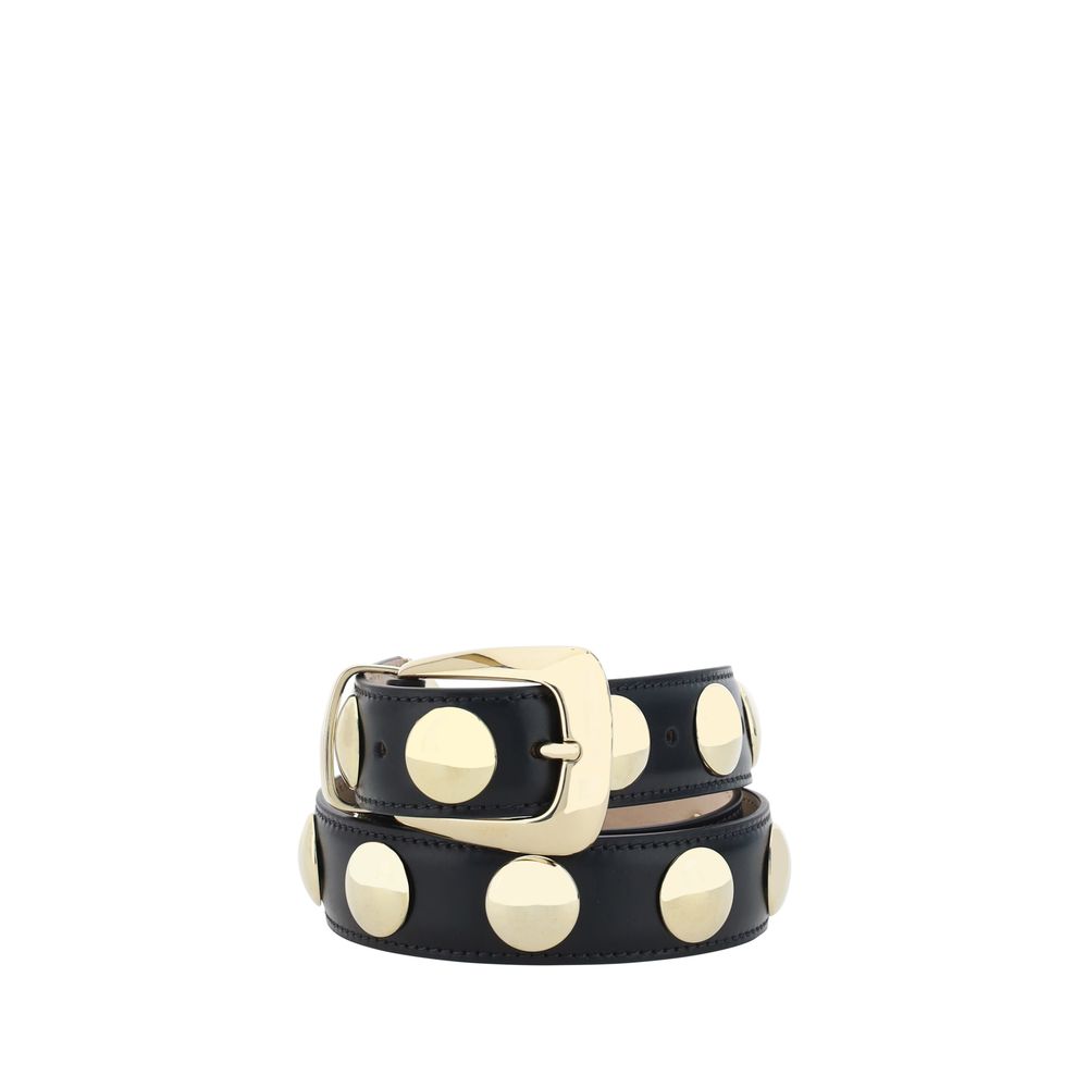 Khaite Benny Leather Belt Glam Steals