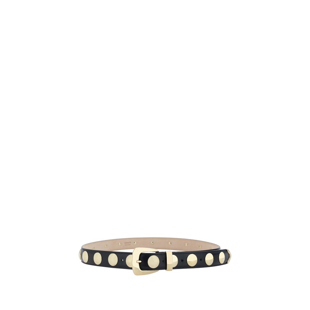 Khaite Benny Leather Belt Glam Steals