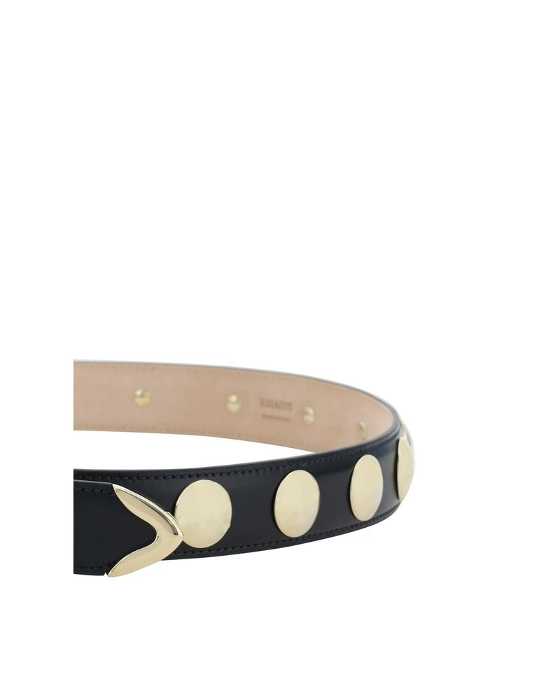 Khaite Black Calf Leather Bos Taurus Belt Glam Steals