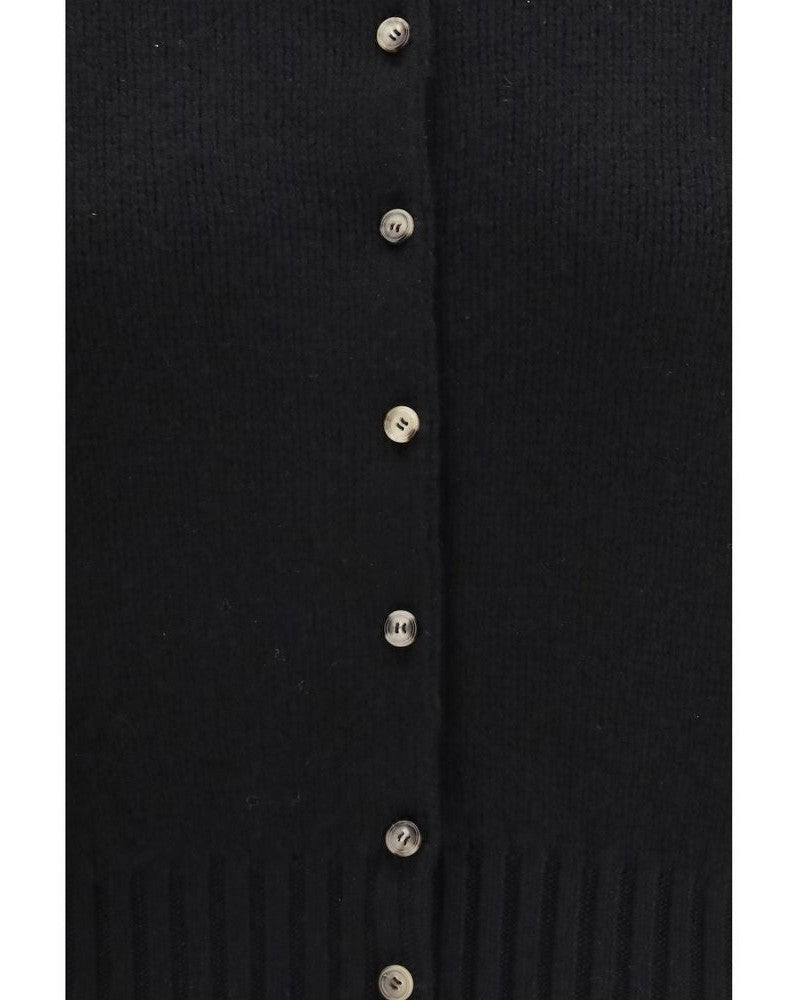 Khaite Black Cashmere Cardigan Glam Steals