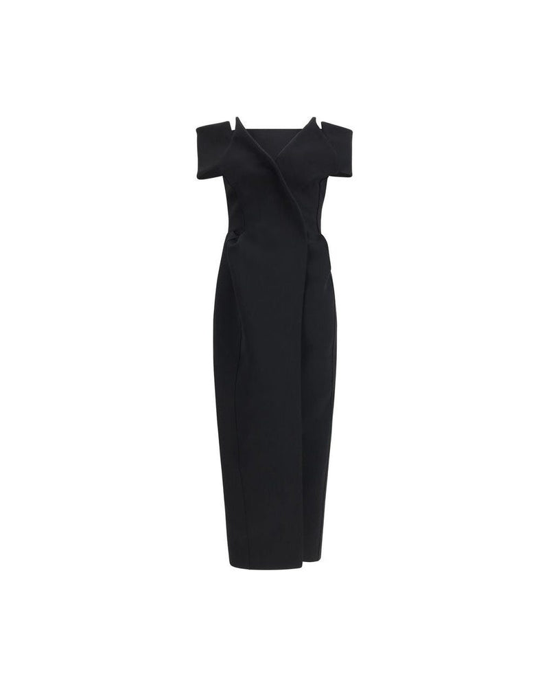 Khaite Black Polyester Cocktail Dress Glam Steals
