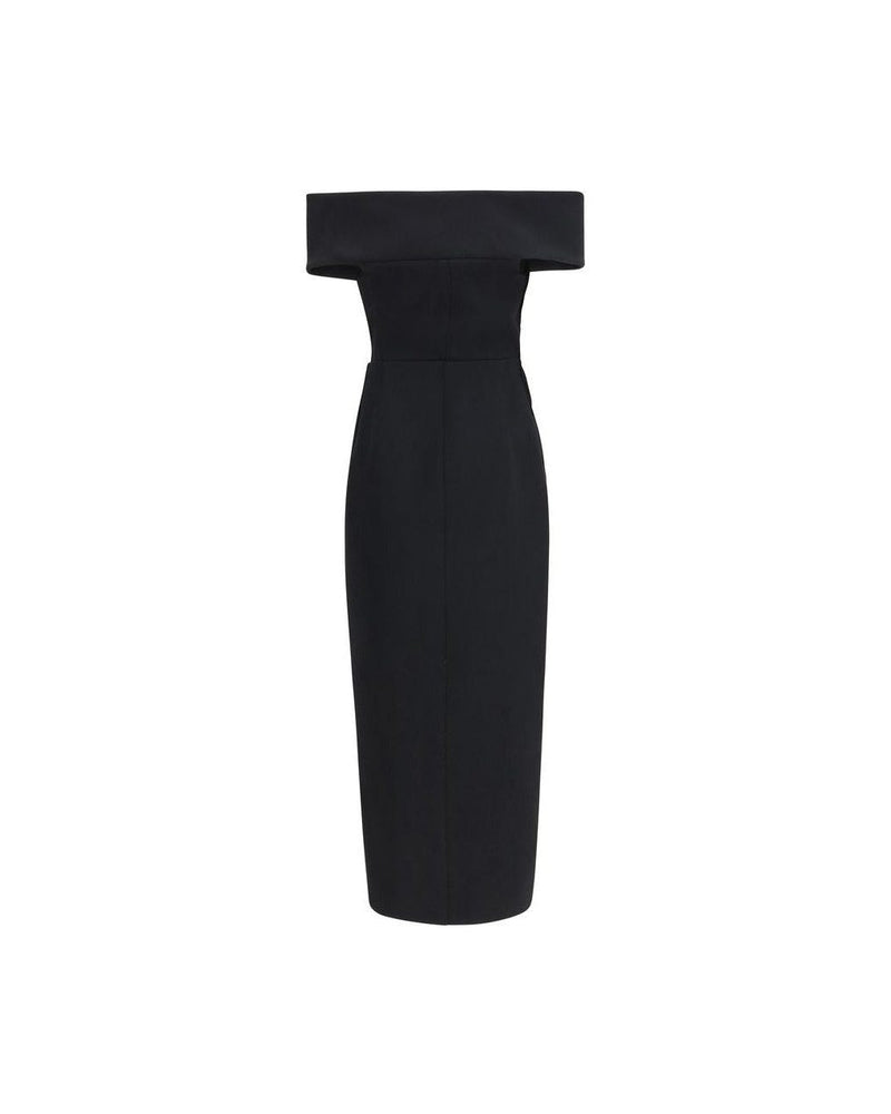 Khaite Black Polyester Cocktail Dress Glam Steals