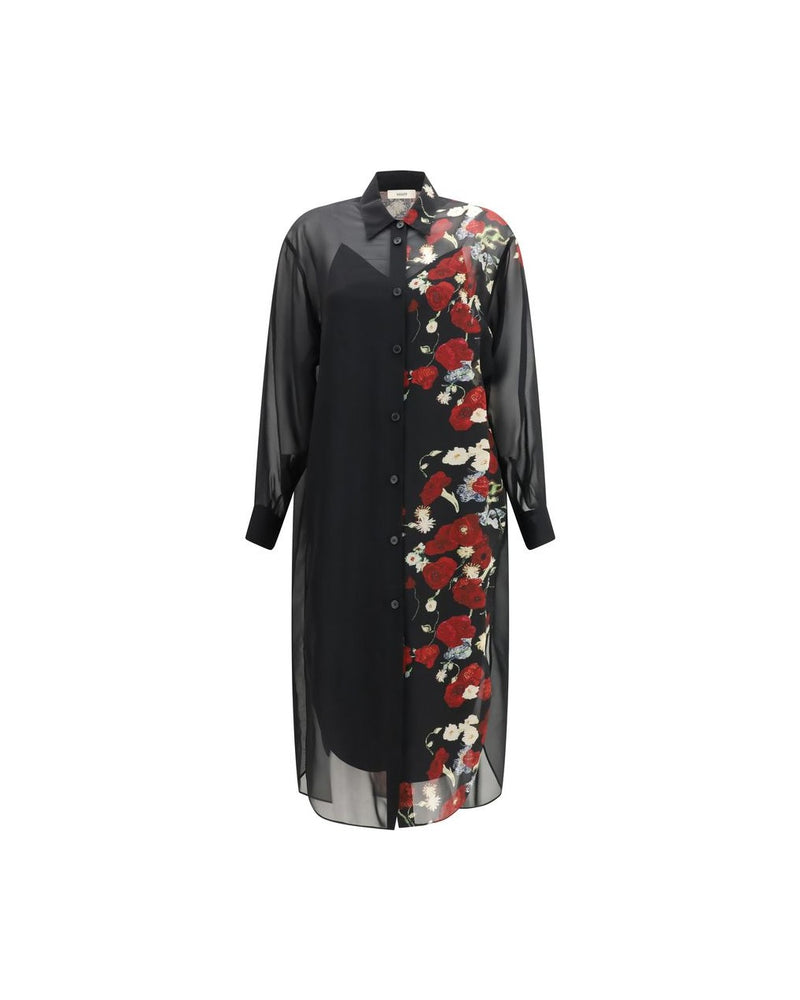 Khaite Black Silk Casual Dress Glam Steals