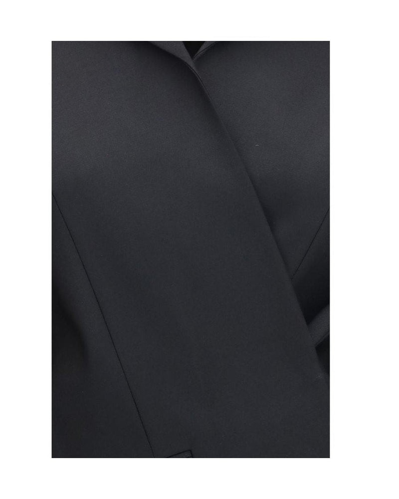 Khaite Black Wool Oves Aries Full Length Jacket Glam Steals