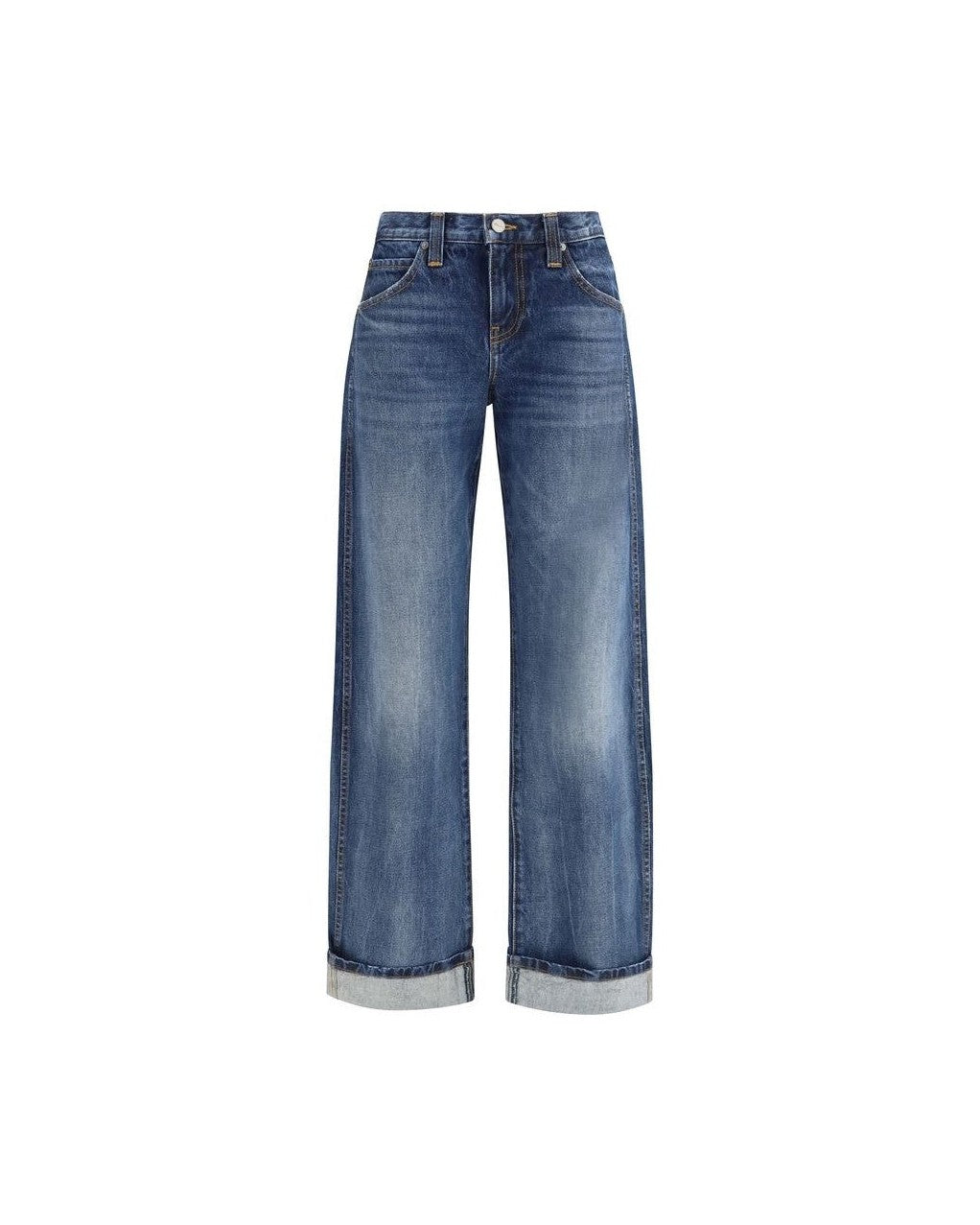 Khaite Blue Cotton Denim Jeans Glam Steals