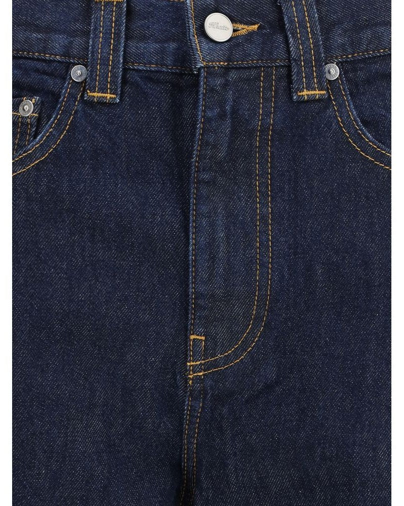 Khaite Blue Cotton Relaxed Fit Jeans Glam Steals