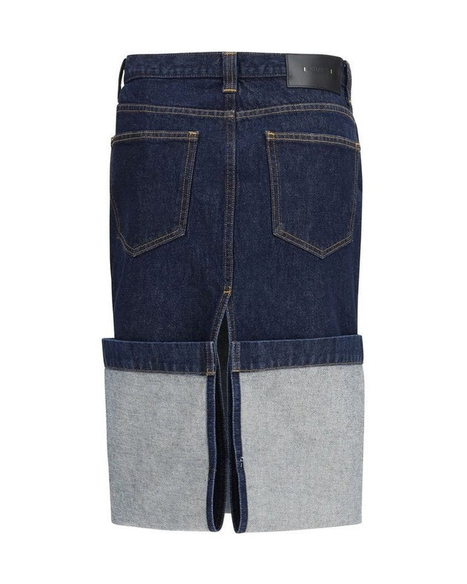 Khaite Blue Denim Skirt 