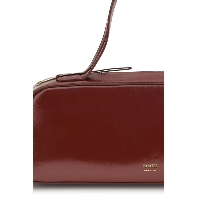 Khaite Calf Leather Bos Taurus Shoulder Bag Glam Steals