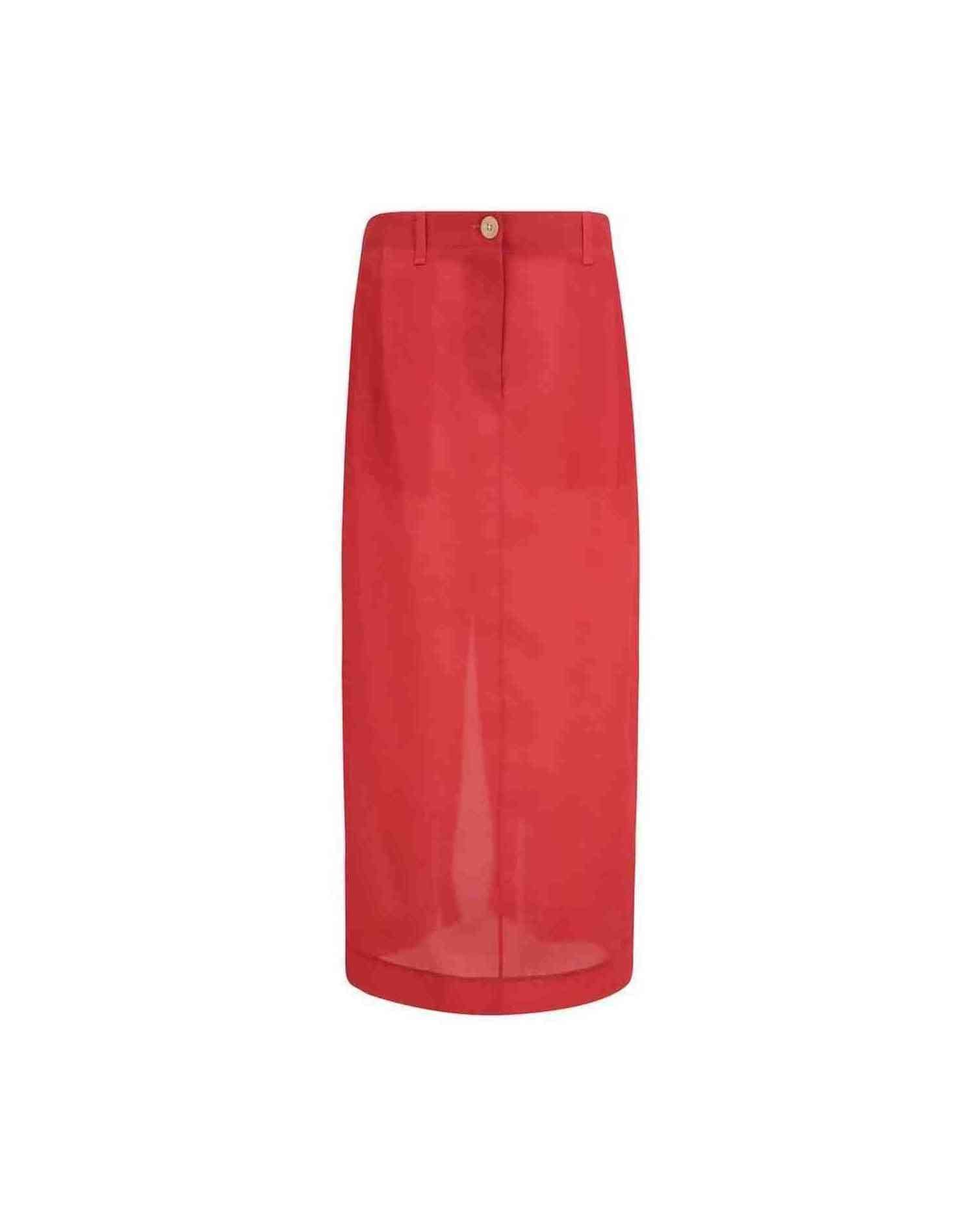 Khaite Lucian Midi Skirt Glam Steals