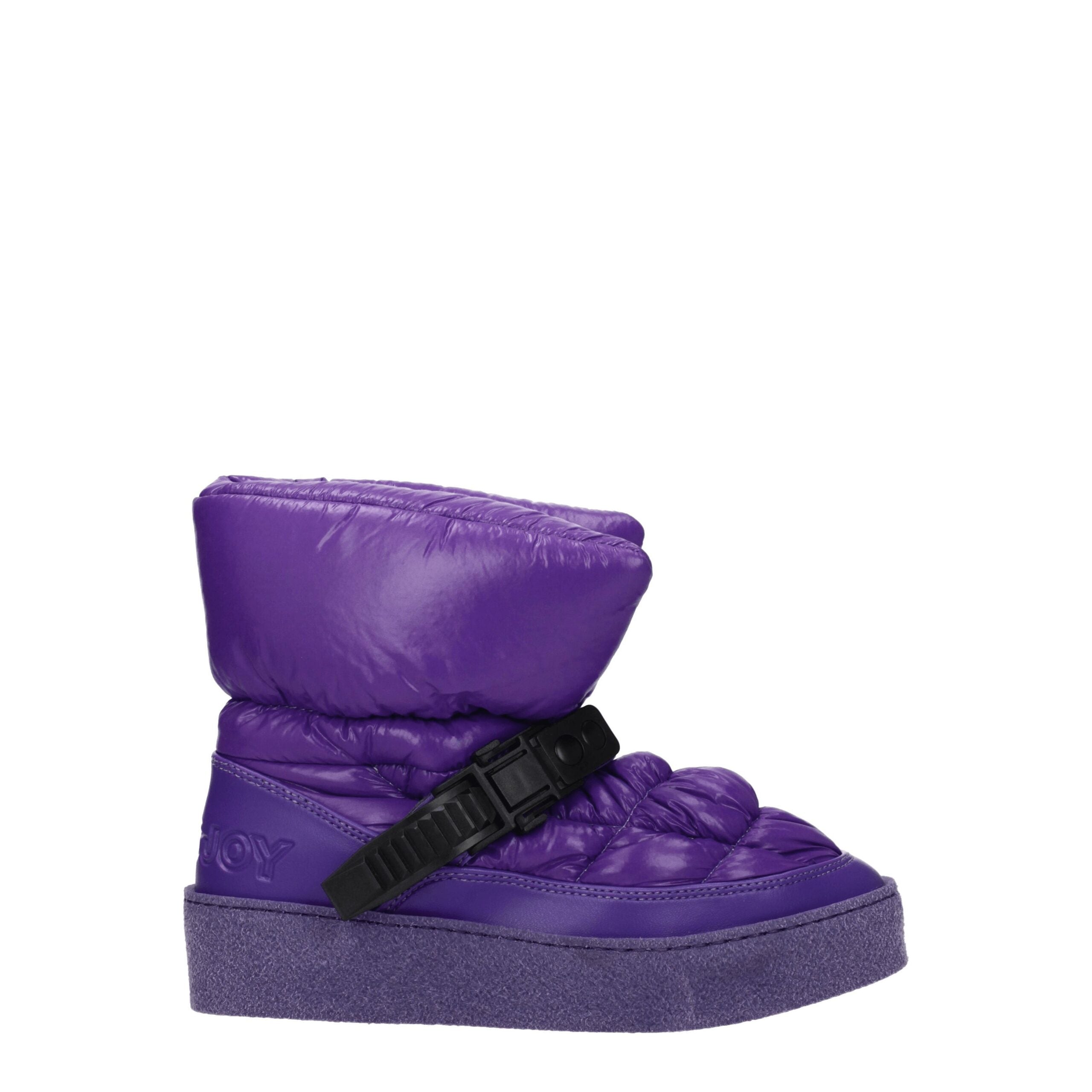 Khrisjoy Purple Polyester Ankle Boots Glam Steals