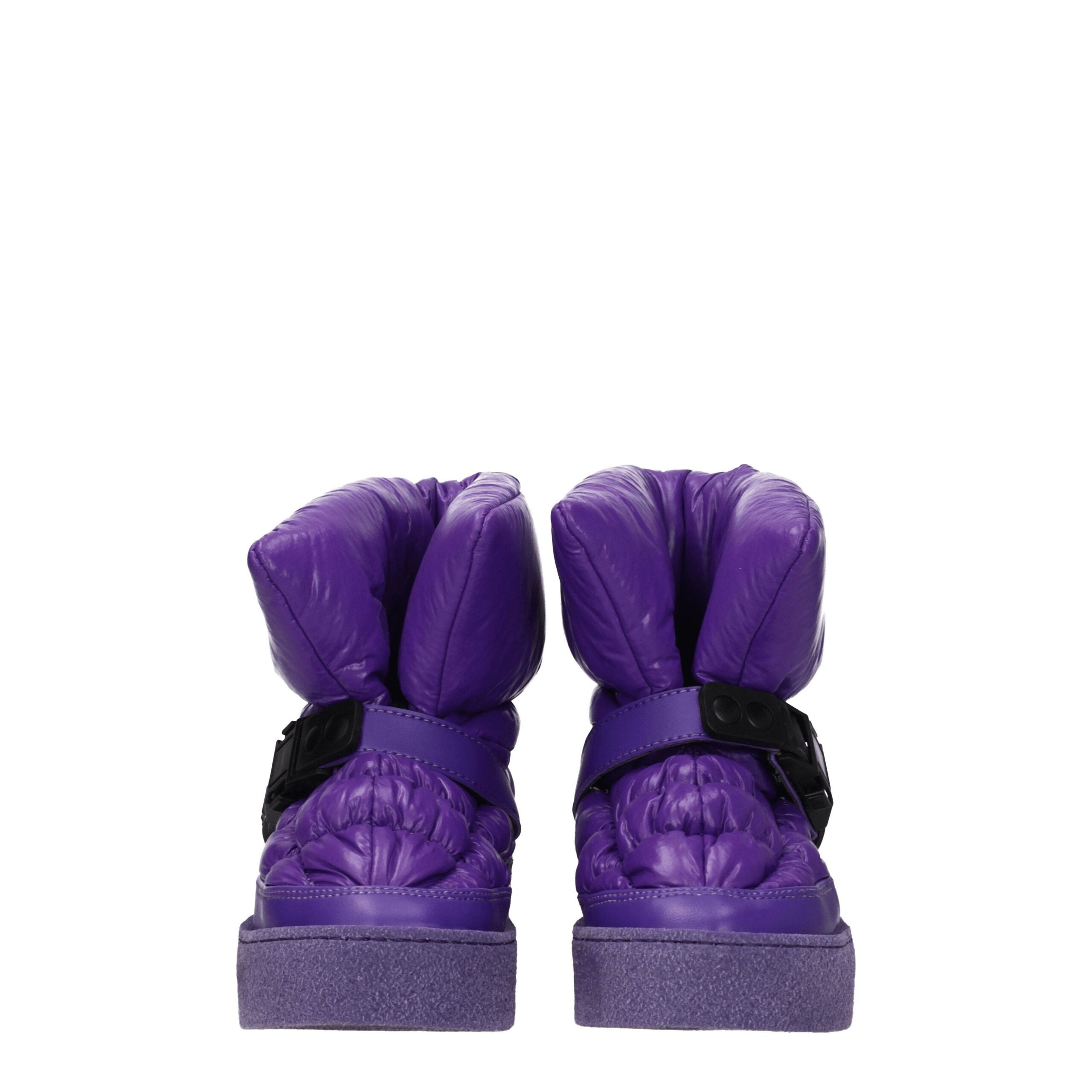 Khrisjoy Purple Polyester Ankle Boots Glam Steals