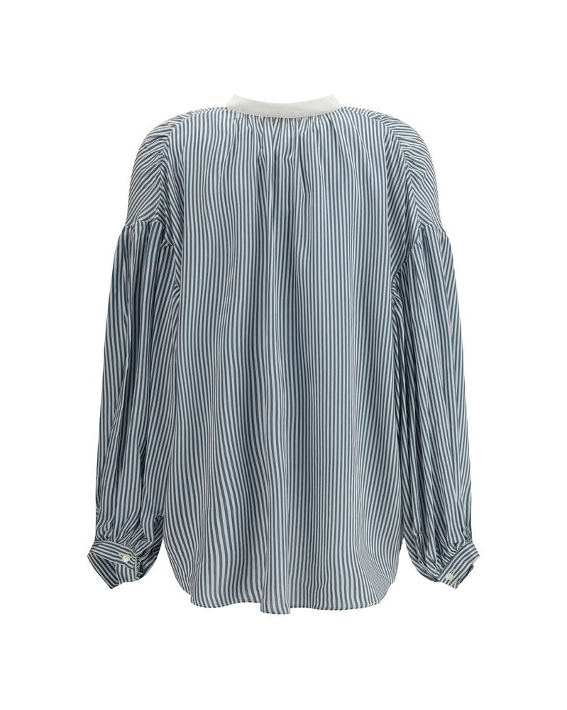 Kristina Ti Green Viscose Pattern Shirt Glam Steals