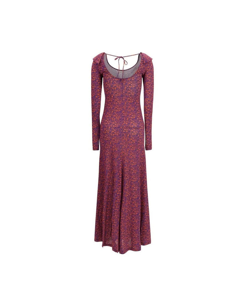 Kristina Ti Multicolor Viscose Casual Dress 