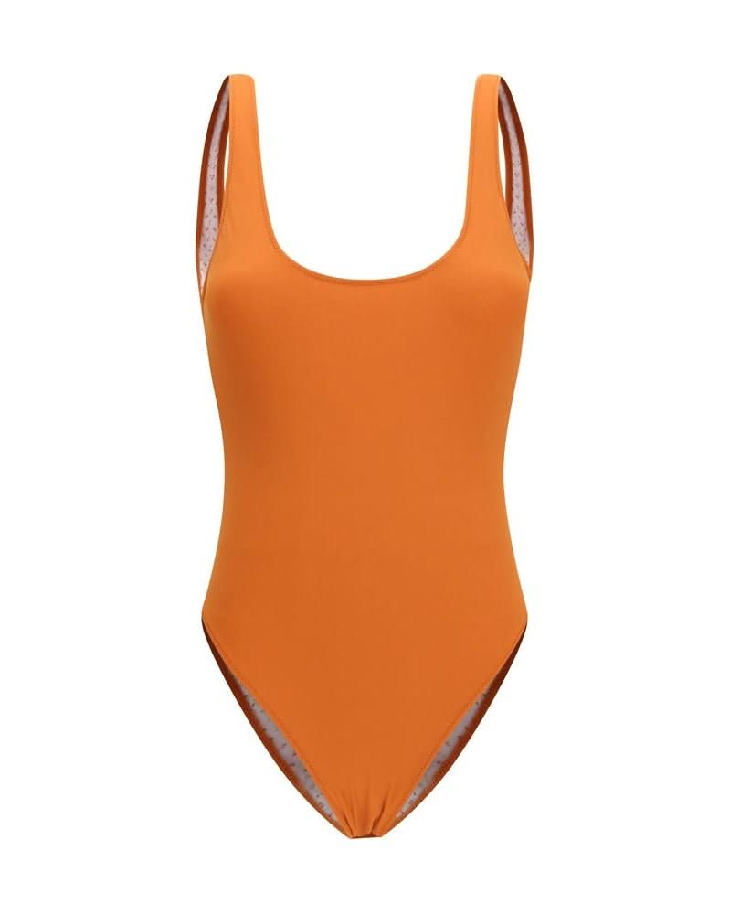 Kristina Ti Orange Polyamide One Piece Swimsuit Glam Steals