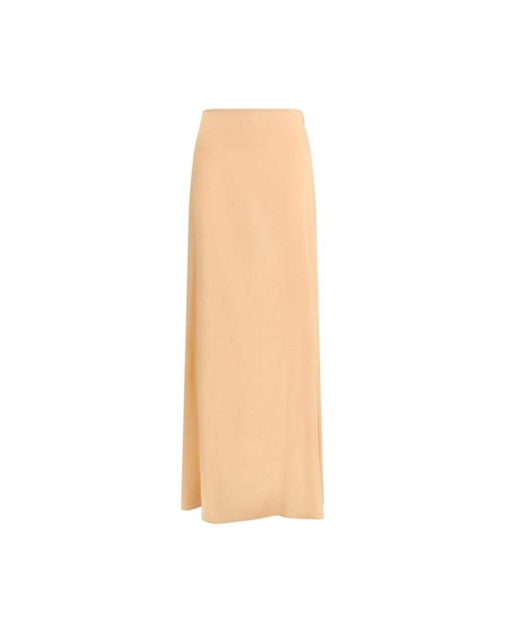 Kristina Ti Orange Silk Long Skirt Glam Steals