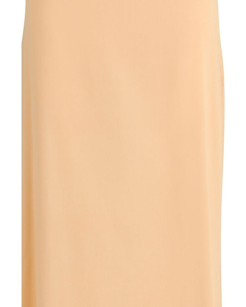 Kristina Ti Orange Silk Long Skirt Glam Steals