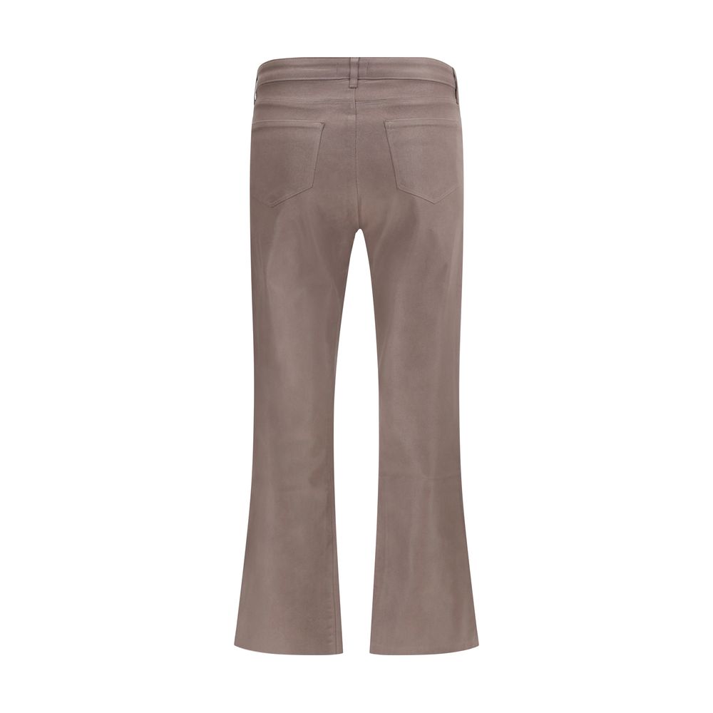 L'agence Beige Cotton Pant Glam Steals