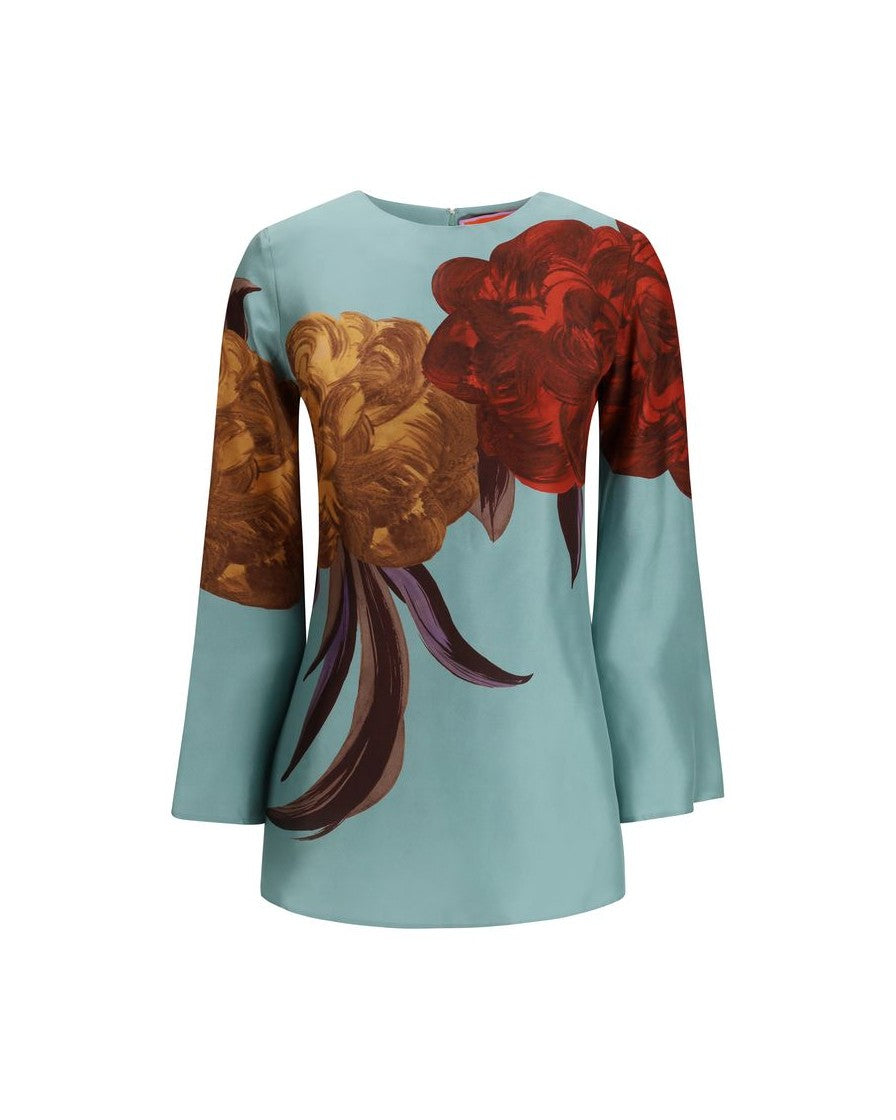 La Double J Multicolor Silk Casual Dress