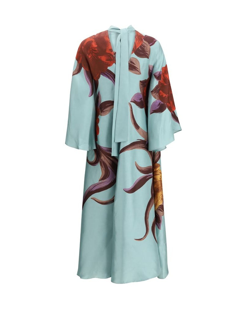 La Double J Multicolor Silk Casual Dress Glam Steals