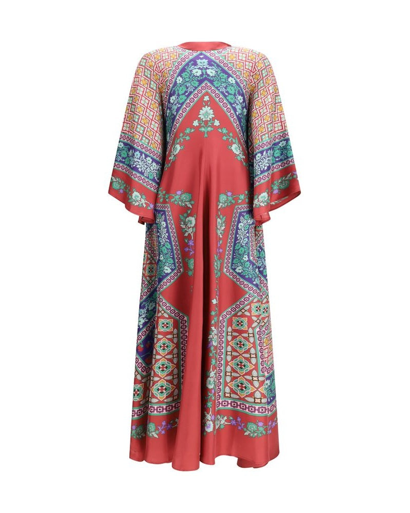La Double J Multicolor Silk Dress 