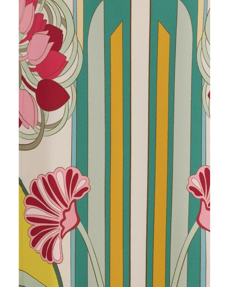 La Double J Multicolor Viscose Casual Dress Glam Steals