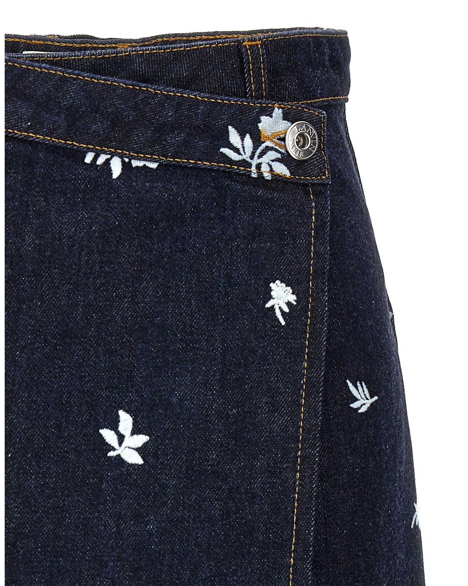Lanvin All Over Embroidery Skirt Glam Steals