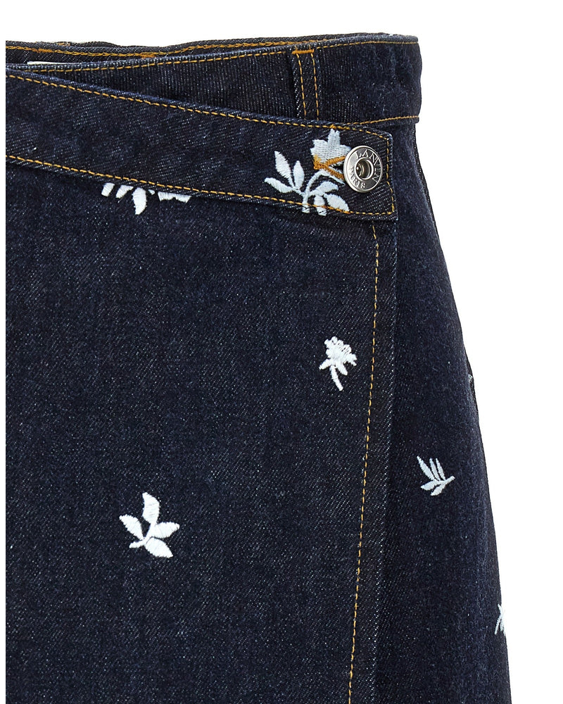 Lanvin All Over Embroidery Skirt Glam Steals